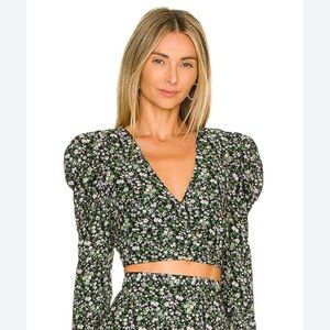 MINKPINK Rivera Ruched neck top in Multi